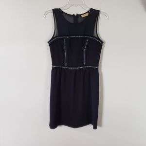 Princess Vera Wang Women's Black Sleeveless Dress Silver Chain Detail Si…